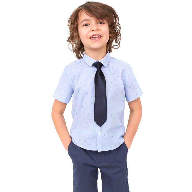 Kajeer Ties for Kids Boys Necktie Adjustable - Woven Little Boys Pre-tied for Kids Formal Wedding Graduation School Uniforms (Yellow, M (age 5 years - 12 years)) - Image 4